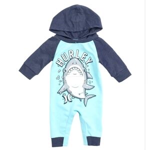 Lil Shark Hooded Coverall 12 Months NWOT